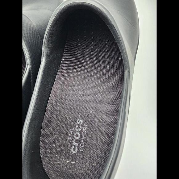 Dual Comfort Crocs Womens Black Clog Size 10 - Picture 4 of 6